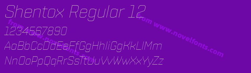 Shentox Regular 12Preview Shentox Regular 12Preview
