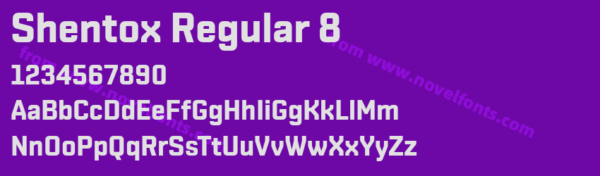 Shentox Regular 8Preview Shentox Regular 8Preview