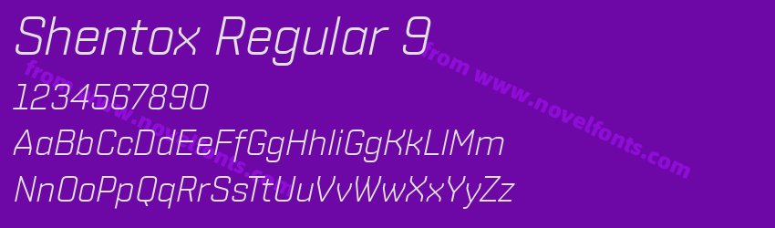 Shentox Regular 9Preview Shentox Regular 9Preview