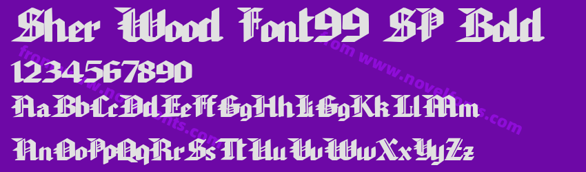 Sher Wood Font99 SP BoldPreview Sher Wood Font99 SP BoldPreview