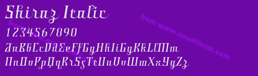 Shiraz ItalicPreview Shiraz ItalicPreview