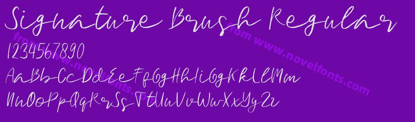 Signature Brush RegularPreview Signature Brush RegularPreview