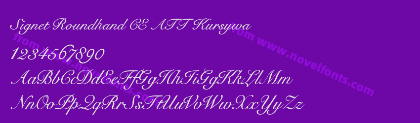 Signet Roundhand CE ATT KursywaPreview Signet Roundhand CE ATT KursywaPreview