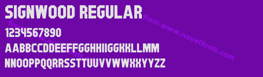 Signwood RegularPreview Signwood RegularPreview