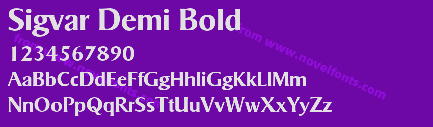 Sigvar Demi BoldPreview Sigvar Demi BoldPreview