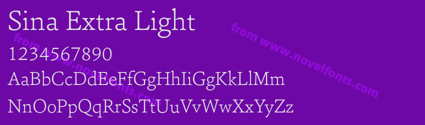 Sina Extra LightPreview Sina Extra LightPreview
