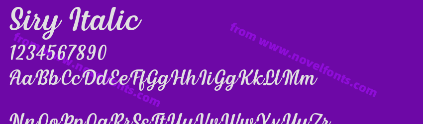 Siry ItalicPreview Siry ItalicPreview