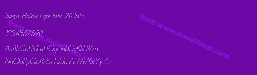 Skarpa Hollow Light Italic 2.0 ItalicPreview Skarpa Hollow Light Italic 2.0 ItalicPreview