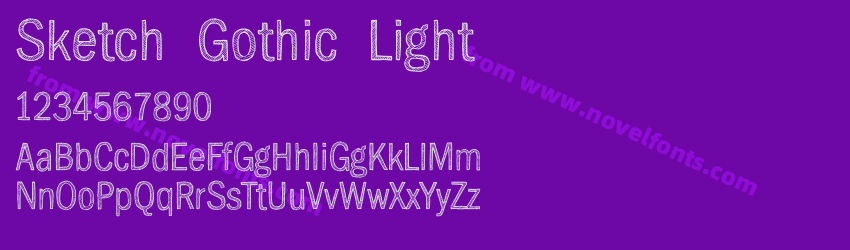 Sketch Gothic LightPreview Sketch Gothic LightPreview