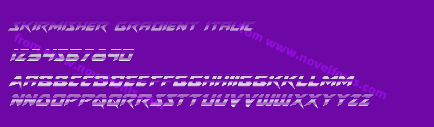 Skirmisher Gradient ItalicPreview Skirmisher Gradient ItalicPreview