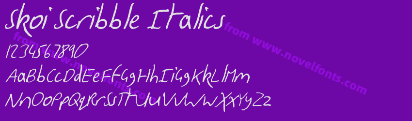 Skoi Scribble ItalicsPreview Skoi Scribble ItalicsPreview