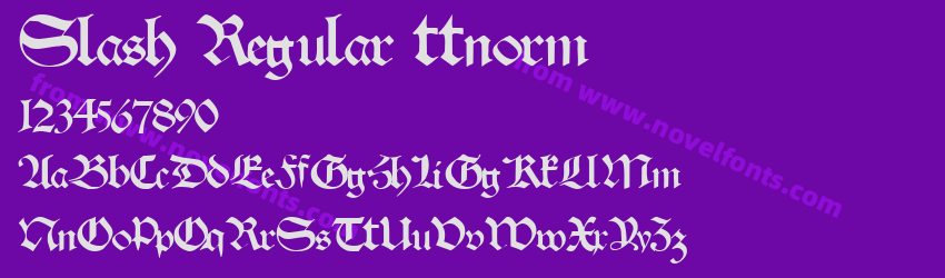 Slash Regular ttnormPreview Slash Regular ttnormPreview
