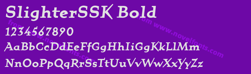 SlighterSSK BoldPreview SlighterSSK BoldPreview