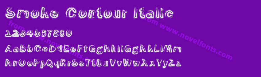 Smoke Contour ItalicPreview Smoke Contour ItalicPreview