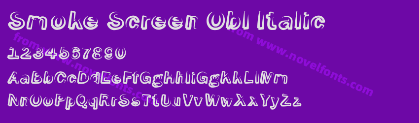 Smoke Screen Obl ItalicPreview Smoke Screen Obl ItalicPreview