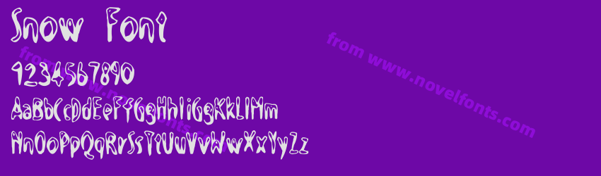 Snow FontPreview Snow FontPreview