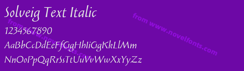 Solveig Text ItalicPreview Solveig Text ItalicPreview