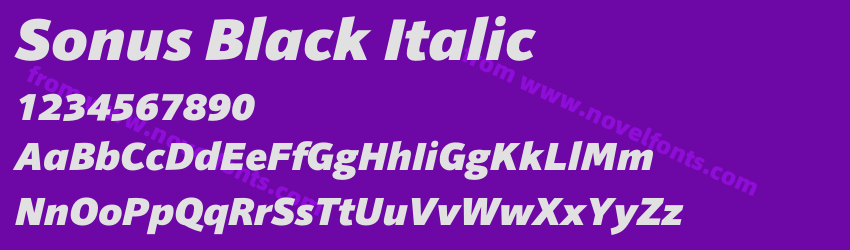 Sonus Black ItalicPreview Sonus Black ItalicPreview