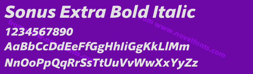 Sonus Extra Bold ItalicPreview Sonus Extra Bold ItalicPreview