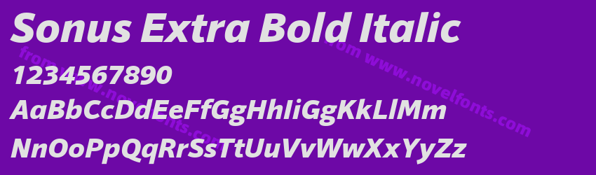 Sonus Extra Bold ItalicPreview Sonus Extra Bold ItalicPreview