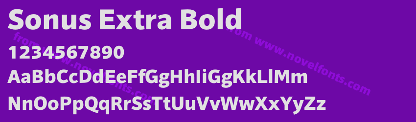 Sonus Extra BoldPreview Sonus Extra BoldPreview