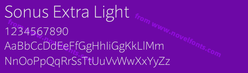 Sonus Extra LightPreview Sonus Extra LightPreview