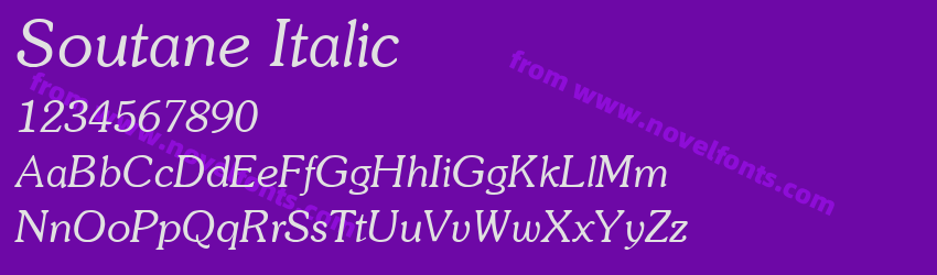 Soutane ItalicPreview Soutane ItalicPreview