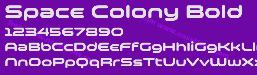 Space Colony BoldPreview Space Colony BoldPreview