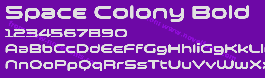 Space Colony BoldPreview Space Colony BoldPreview