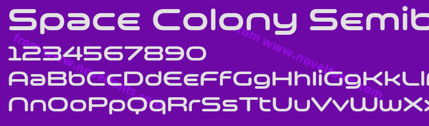 Space Colony SemiboldPreview Space Colony SemiboldPreview