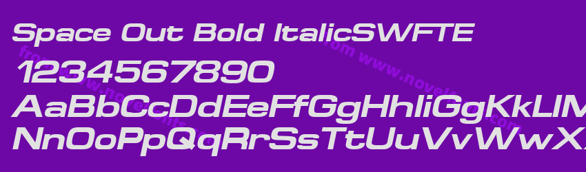Space Out Bold ItalicSWFTEPreview Space Out Bold ItalicSWFTEPreview