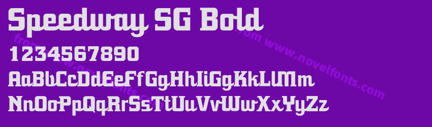 Speedway SG BoldPreview Speedway SG BoldPreview