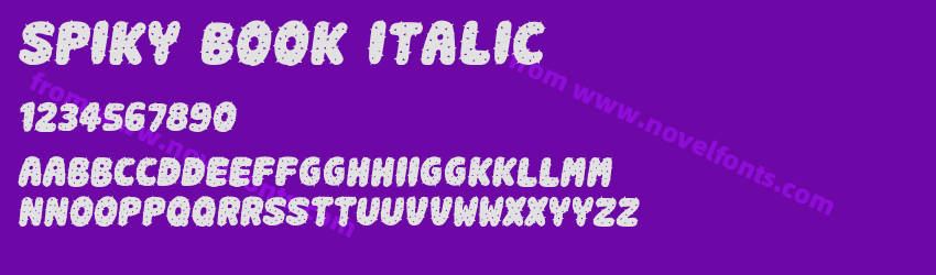 Spiky Book ItalicPreview Spiky Book ItalicPreview