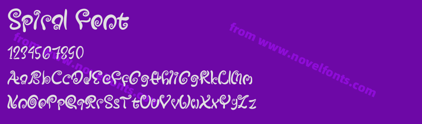 Spiral FontPreview Spiral FontPreview