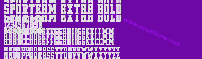 Sporteam Extra BoldPreview Sporteam Extra BoldPreview