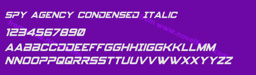 Spy Agency Condensed ItalicPreview Spy Agency Condensed ItalicPreview