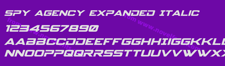 Spy Agency Expanded ItalicPreview Spy Agency Expanded ItalicPreview