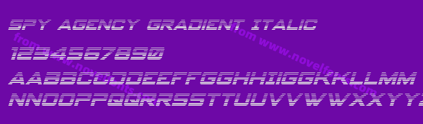 Spy Agency Gradient ItalicPreview Spy Agency Gradient ItalicPreview