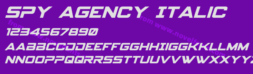Spy Agency ItalicPreview Spy Agency ItalicPreview