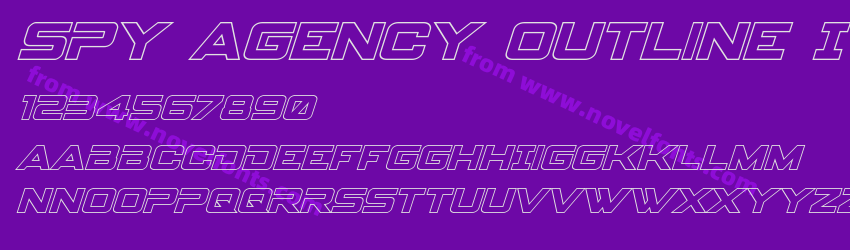 Spy Agency Outline ItalicPreview Spy Agency Outline ItalicPreview