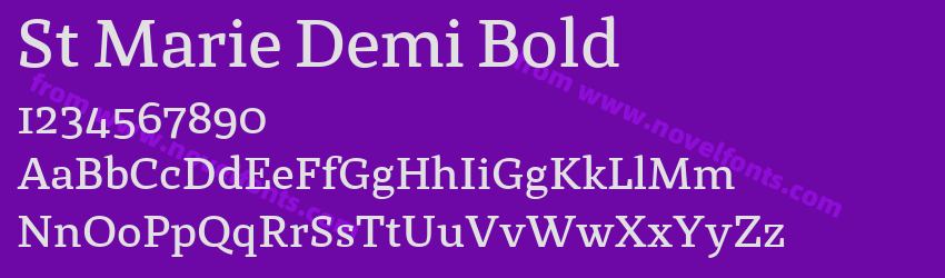 St Marie Demi BoldPreview St Marie Demi BoldPreview