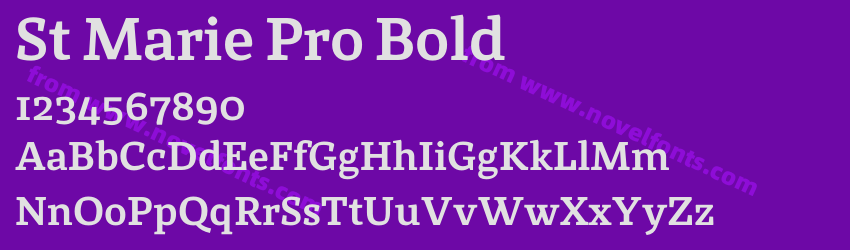 St Marie Pro BoldPreview St Marie Pro BoldPreview