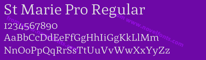 St Marie Pro RegularPreview St Marie Pro RegularPreview