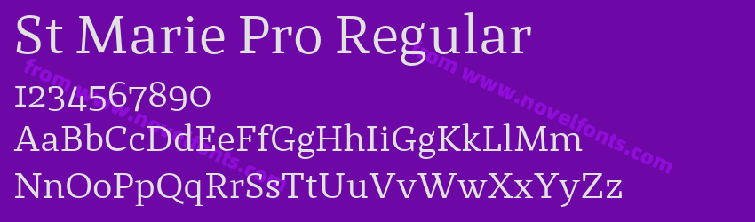 St Marie Pro RegularPreview St Marie Pro RegularPreview