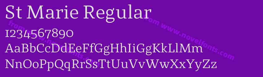 St Marie RegularPreview St Marie RegularPreview