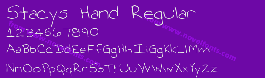 Stacys Hand RegularPreview Stacys Hand RegularPreview