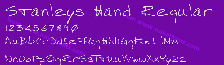 Stanleys Hand RegularPreview Stanleys Hand RegularPreview