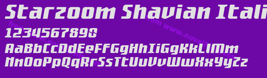Starzoom Shavian ItalicPreview Starzoom Shavian ItalicPreview