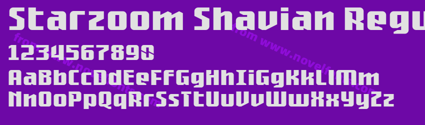 Starzoom Shavian RegularPreview Starzoom Shavian RegularPreview