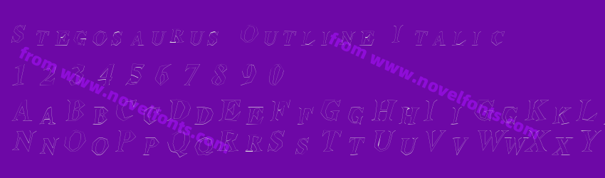 Stegosaurus Outline ItalicPreview Stegosaurus Outline ItalicPreview